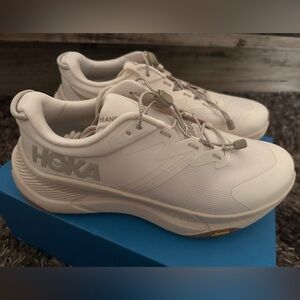 Hoka Cream Running Shoes